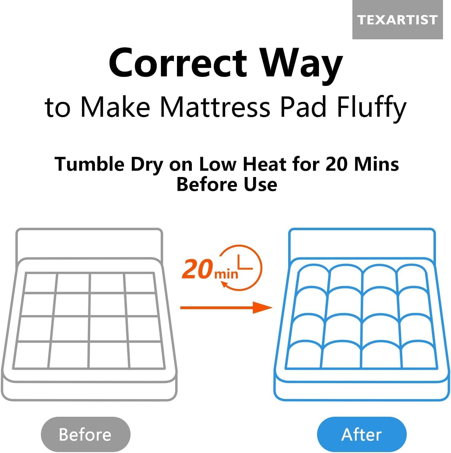 800 GSM Mattress Topper Microfiber