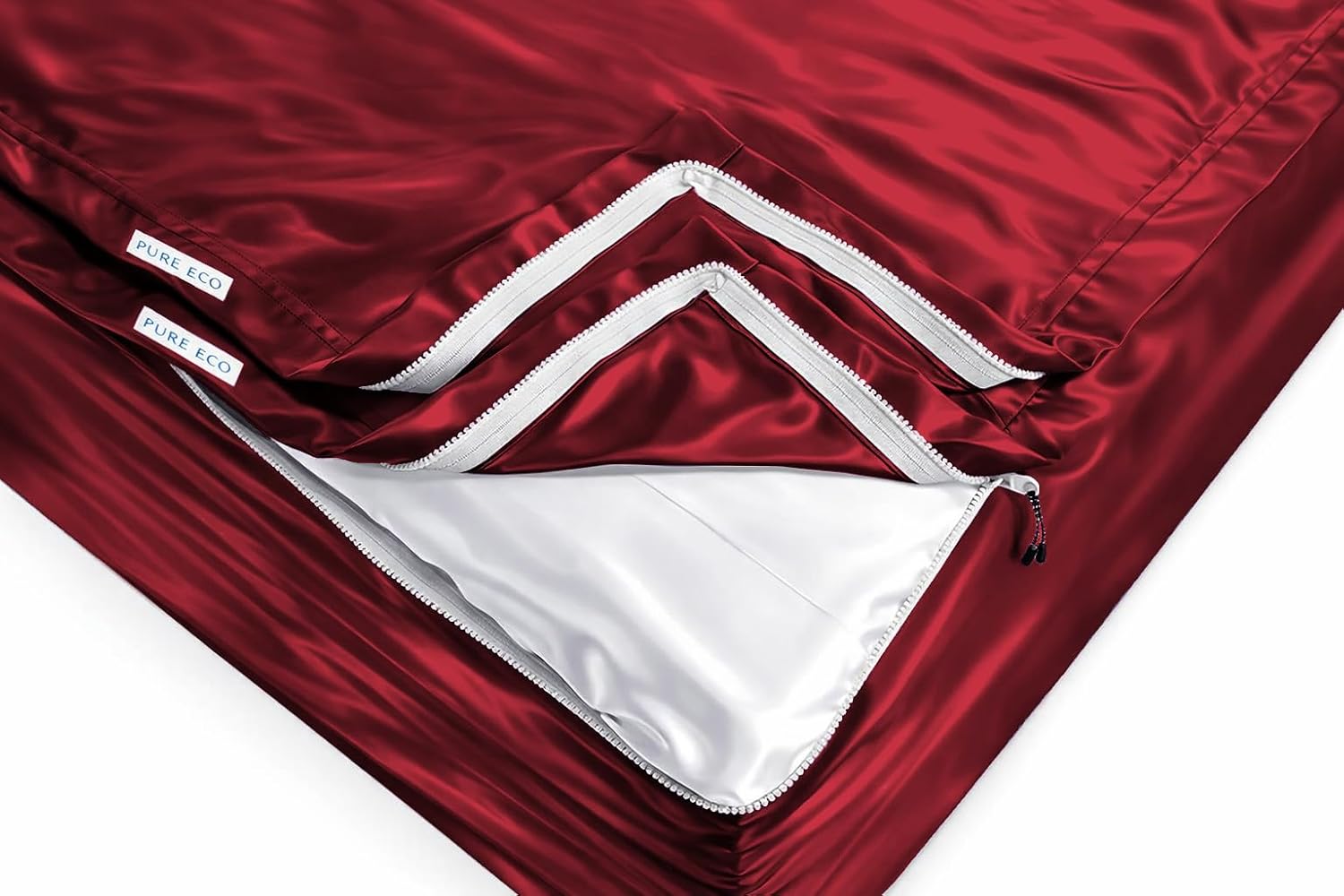 Zipper Fitted Sheet Soft Silk