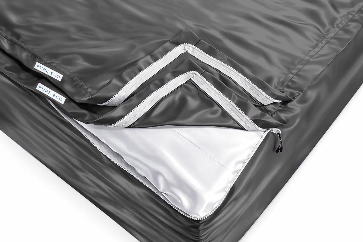 Zipper Fitted Sheet Soft Silk