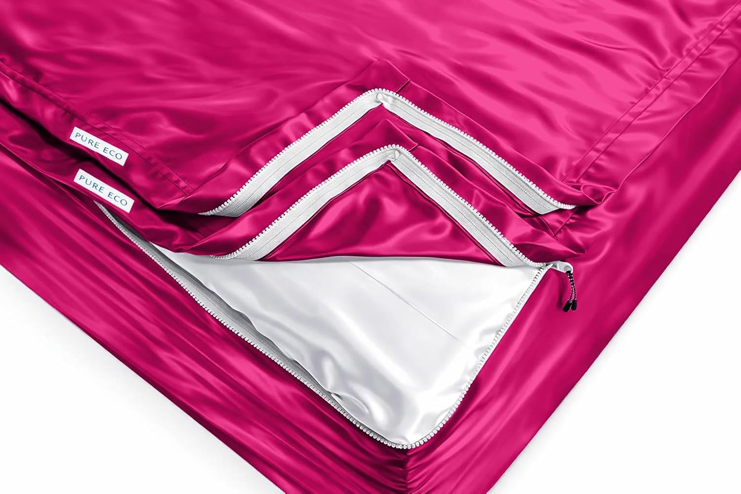 Zipper Fitted Sheet Soft Silk