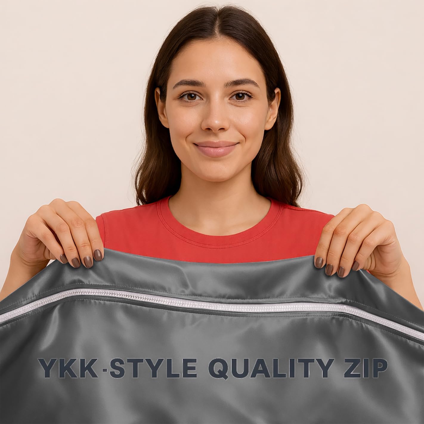 Zipper Fitted Sheet Soft Silk