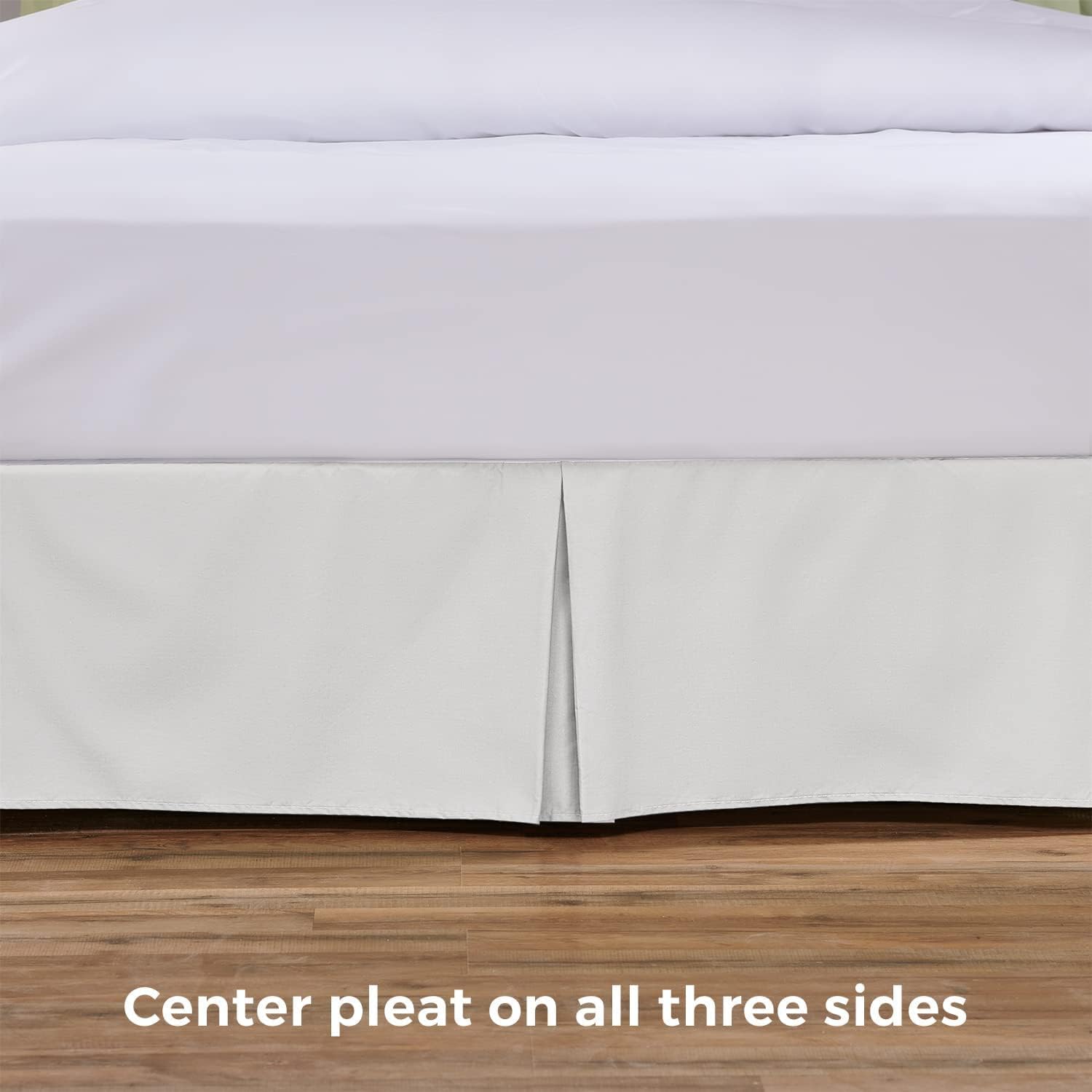 Microfiber Box Plated Bedskirts