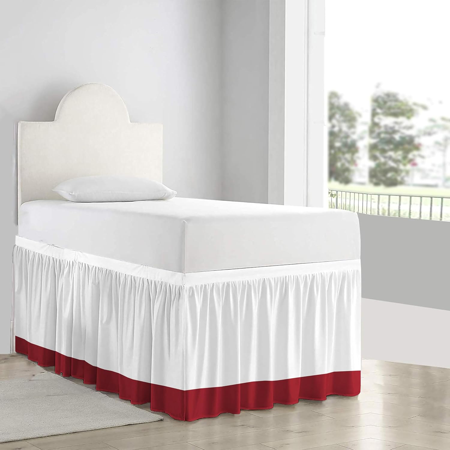 Microfiber Bed Skirt Twin-XL