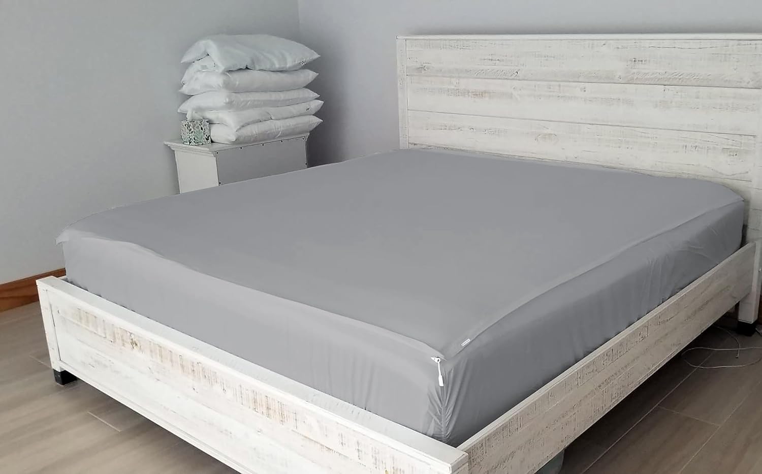 Zipper Fitted Sheet Soft Cotton
