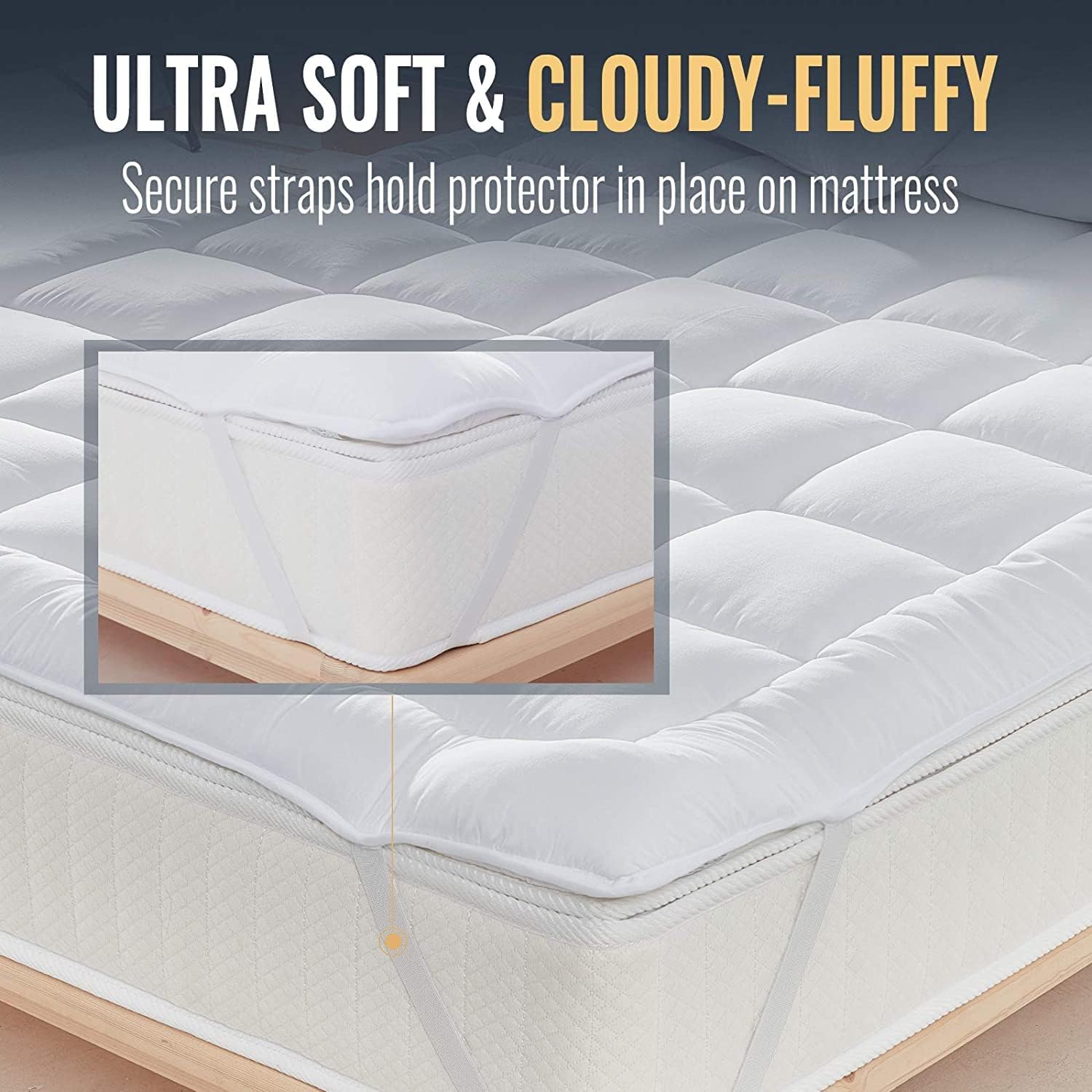 800 GSM Mattress Topper Microfiber