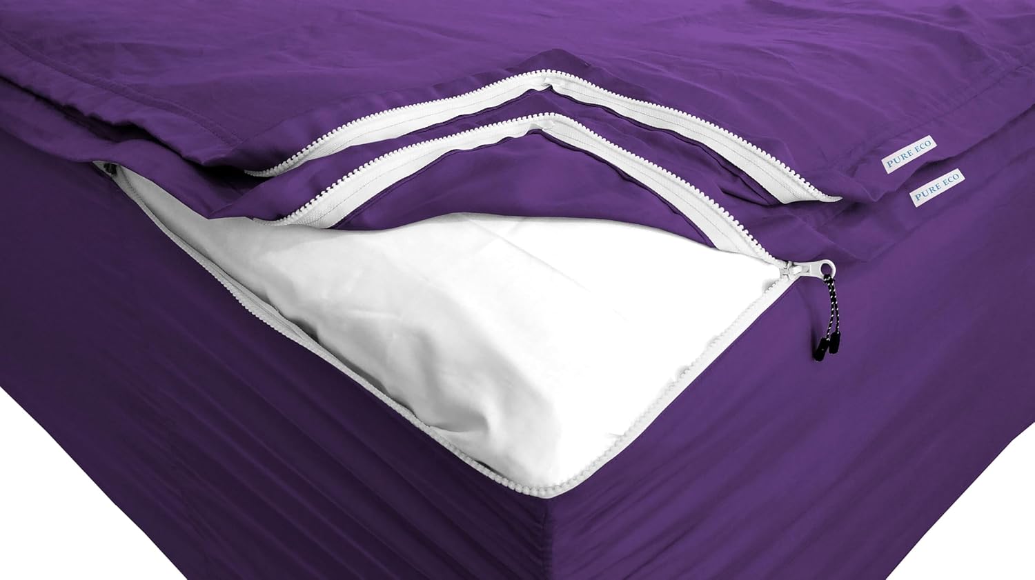 Zipper Fitted Sheet Soft Cotton