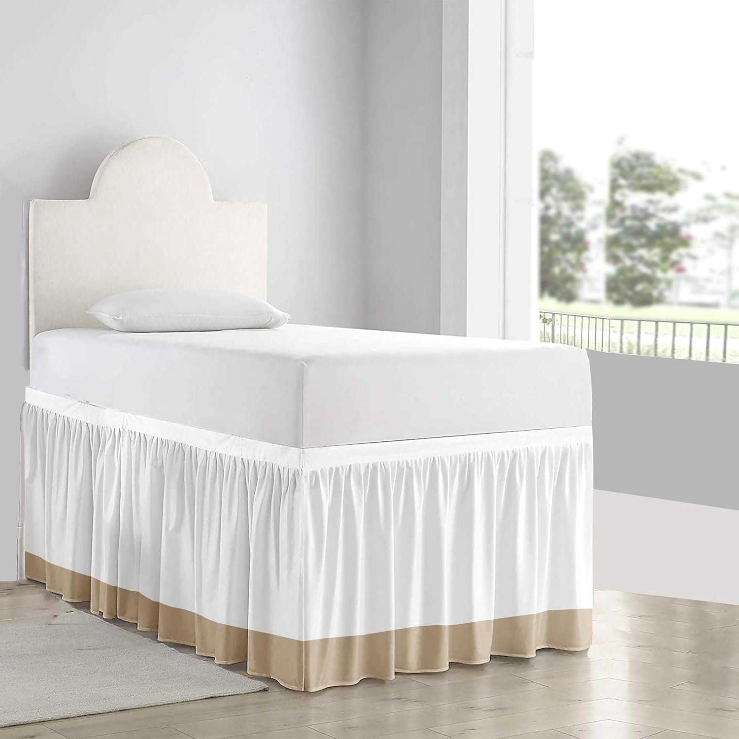 Microfiber Bed Skirt Twin-XL