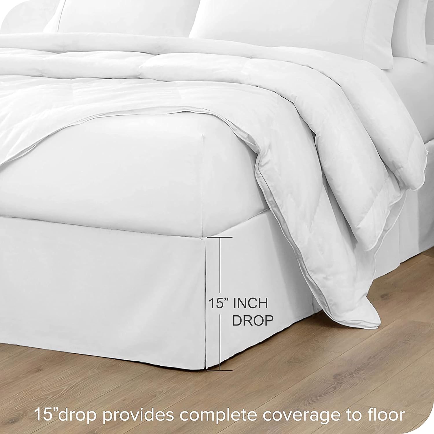 Microfiber Box Plated Bedskirts