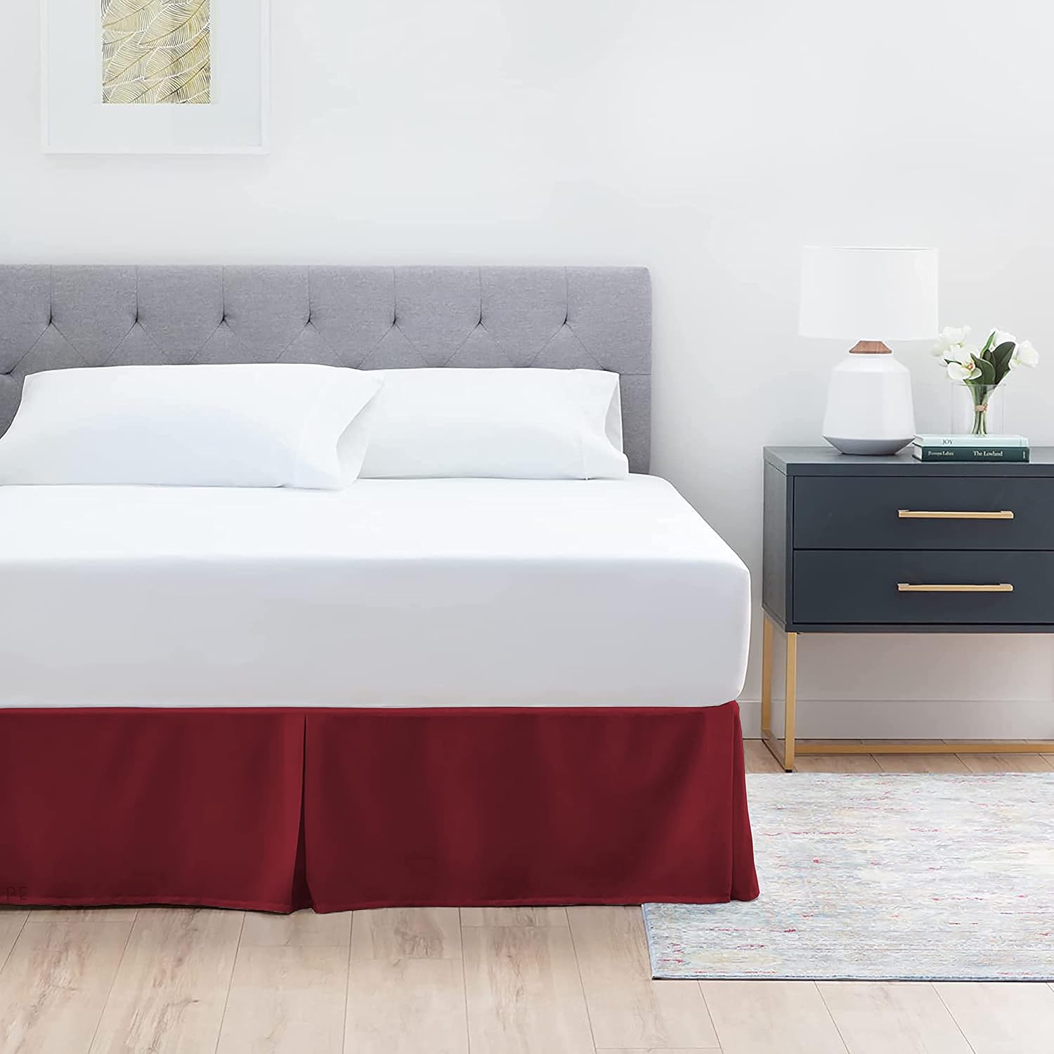 Microfiber Box Plated Bedskirts