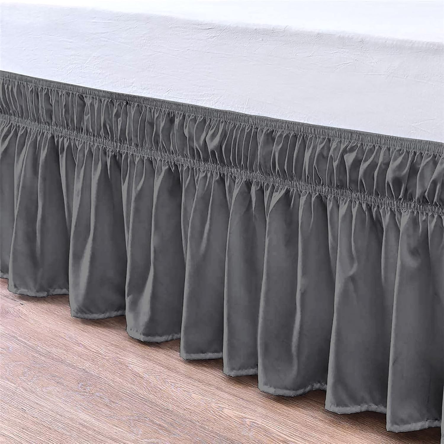 Wrap Around Ruffle Bed Skirt Microfiber Bedskirts