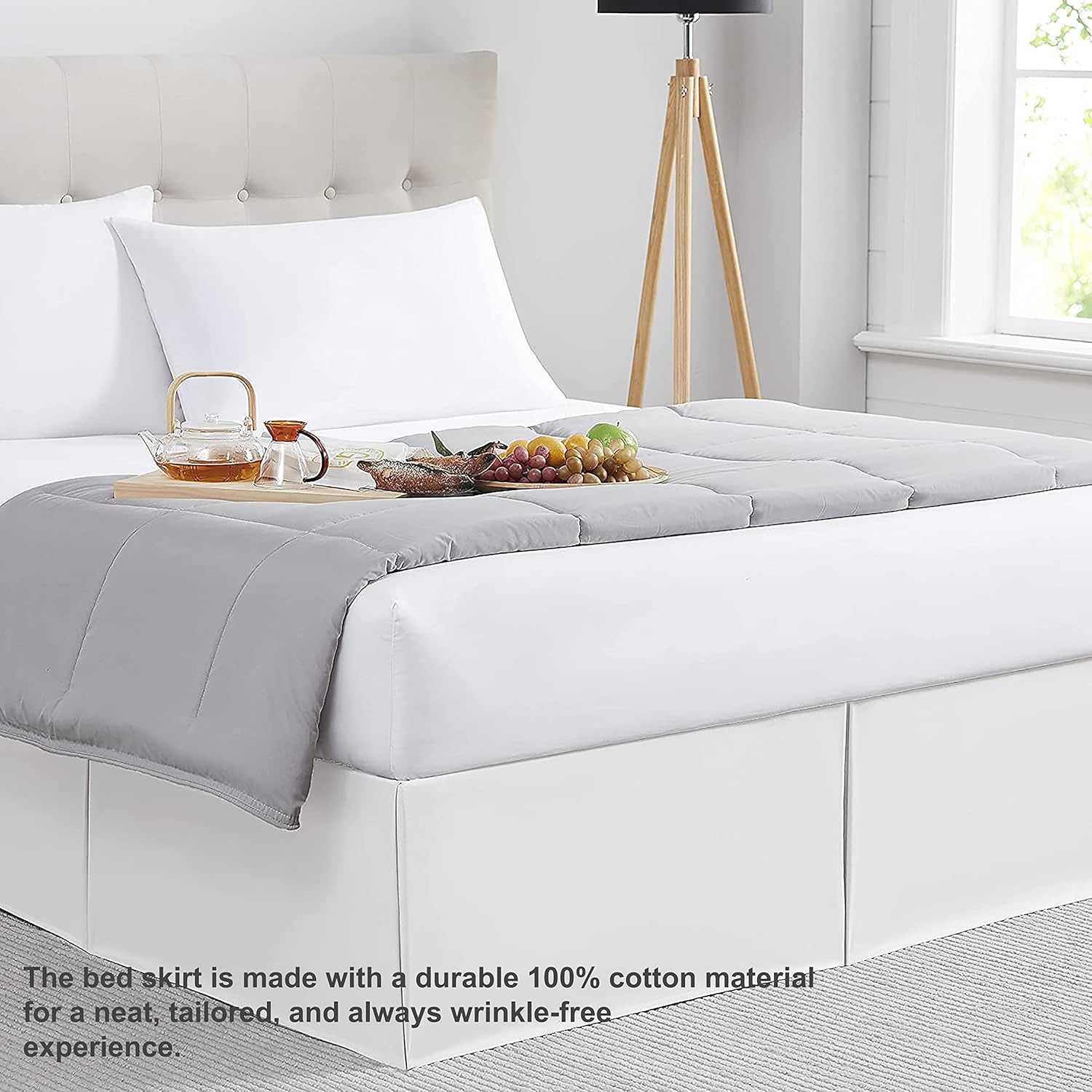Microfiber Box Plated Bedskirts
