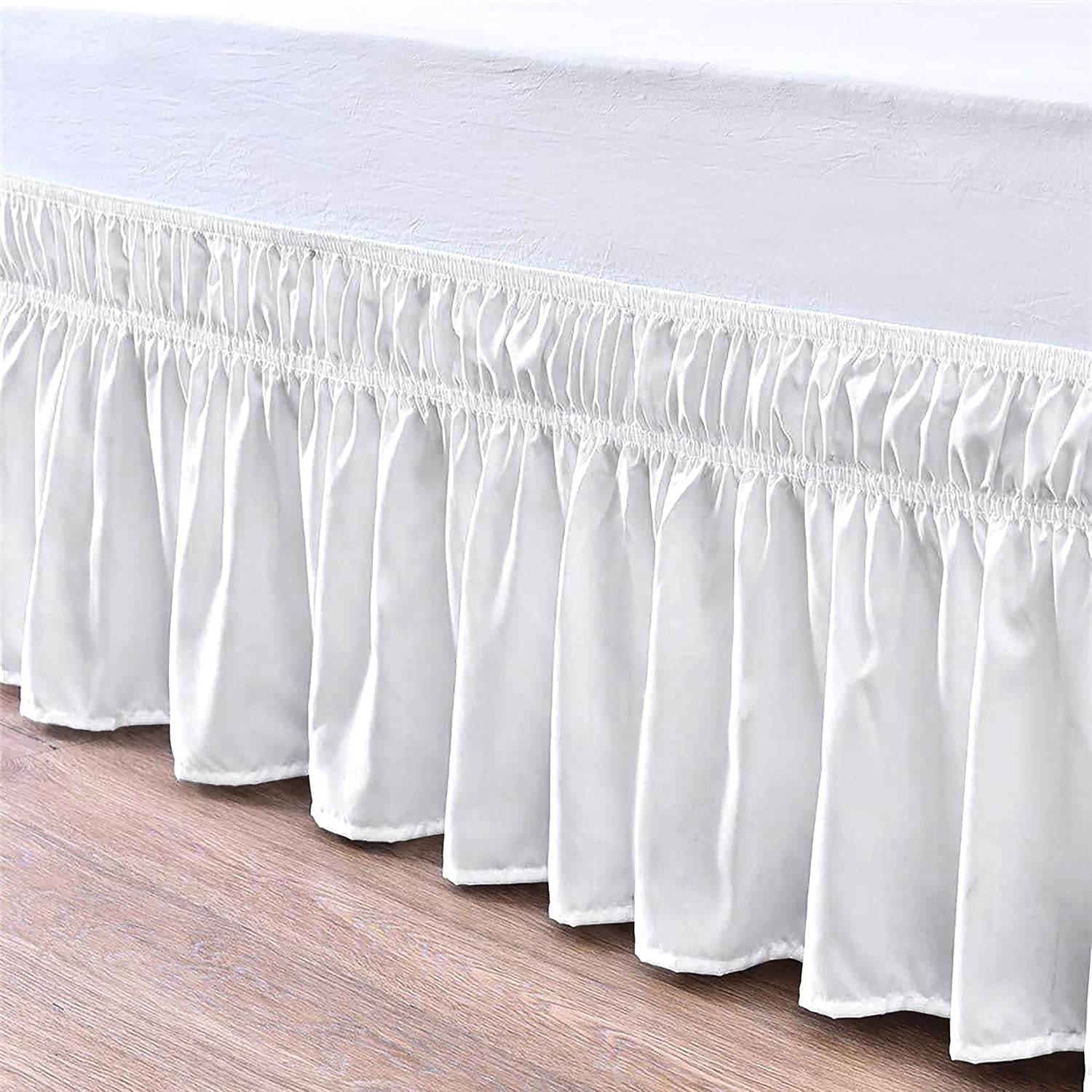 Wrap Around Ruffle Bed Skirt Microfiber Bedskirts