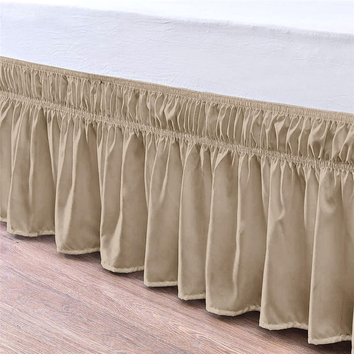 Wrap Around Ruffle Bed Skirt Microfiber Bedskirts