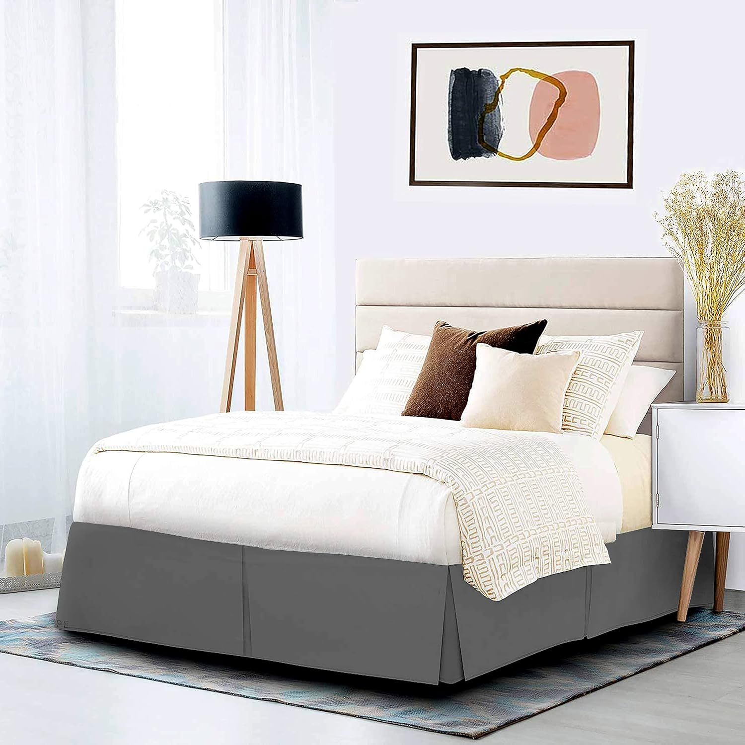Microfiber Box Plated Bedskirts