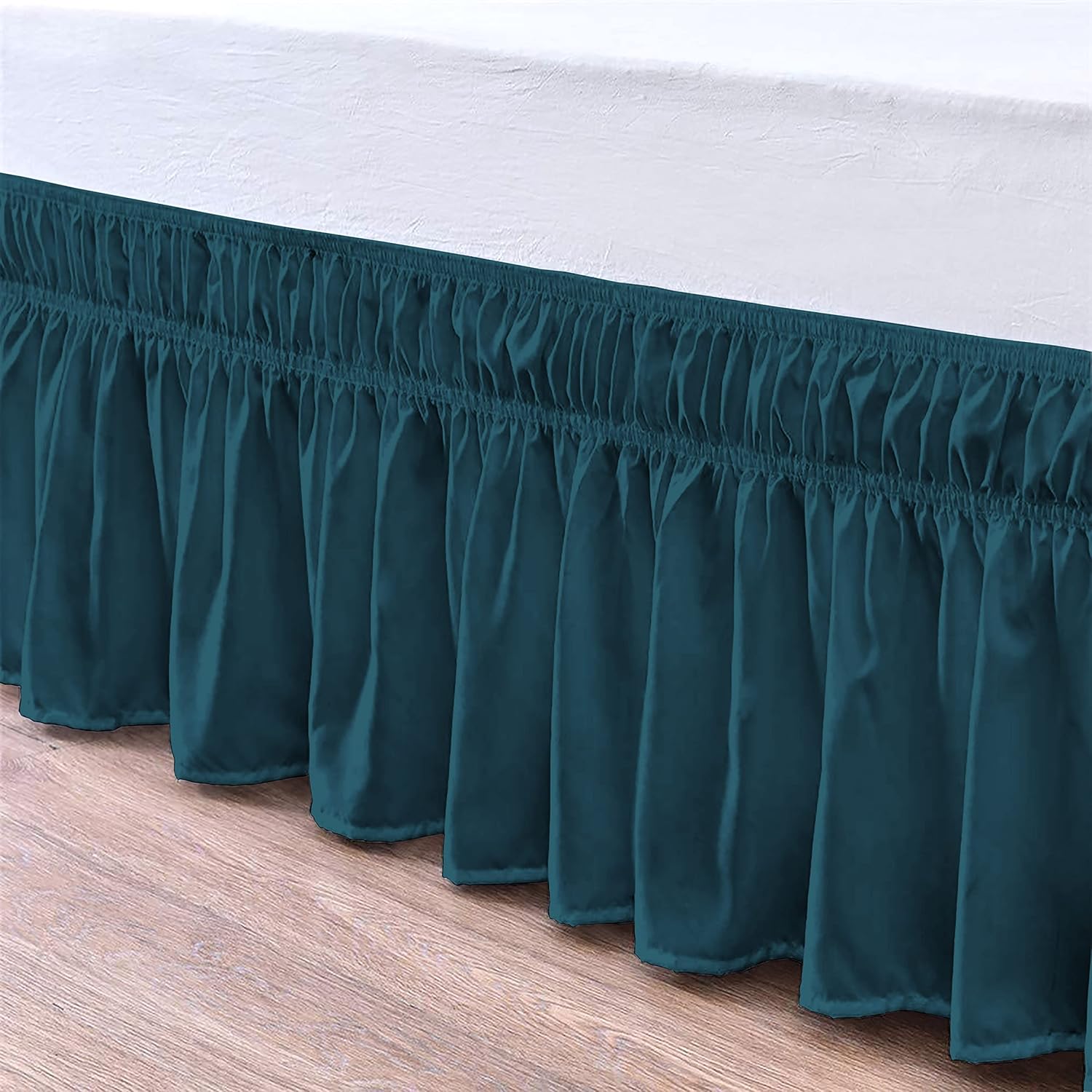 Wrap Around Ruffle Bed Skirt Microfiber Bedskirts