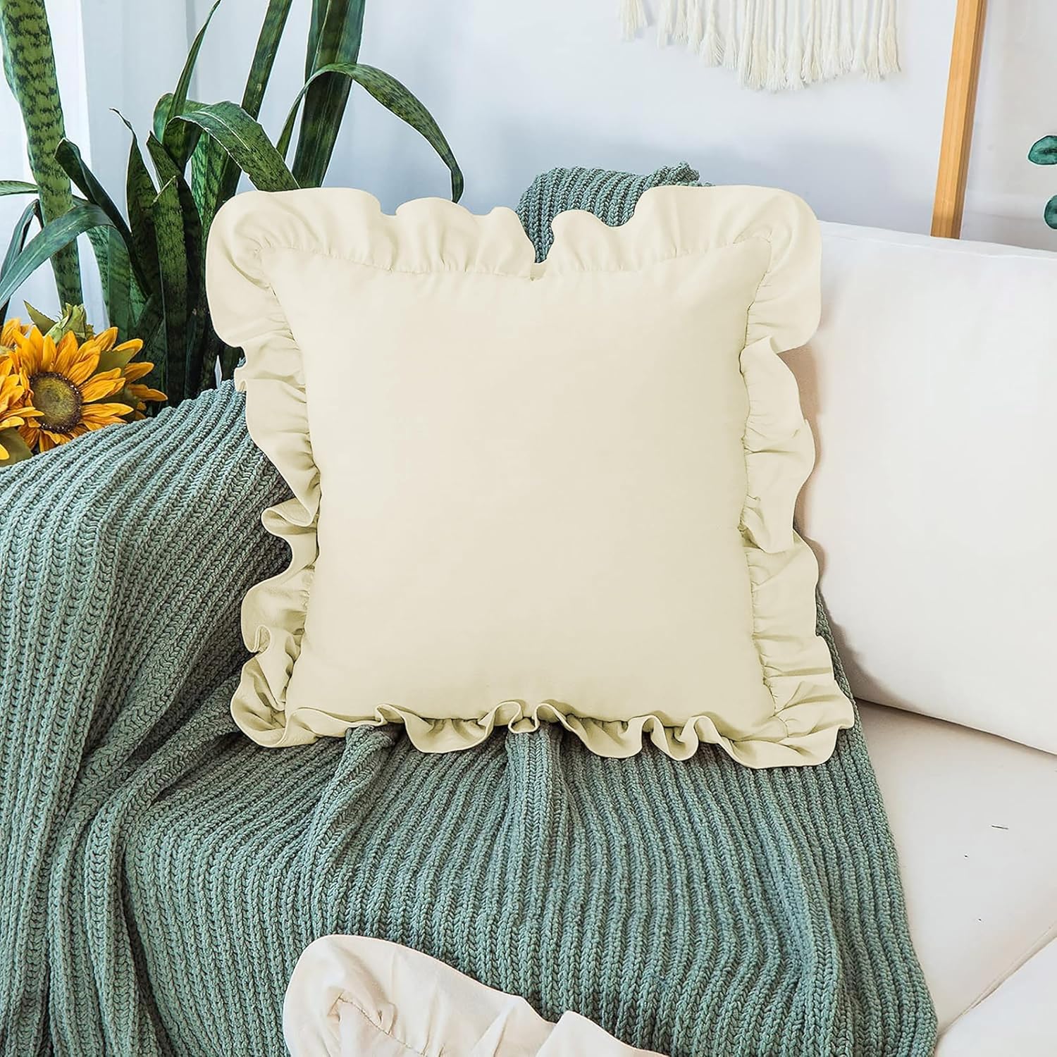 Ruffle Pillow Pack Of 2