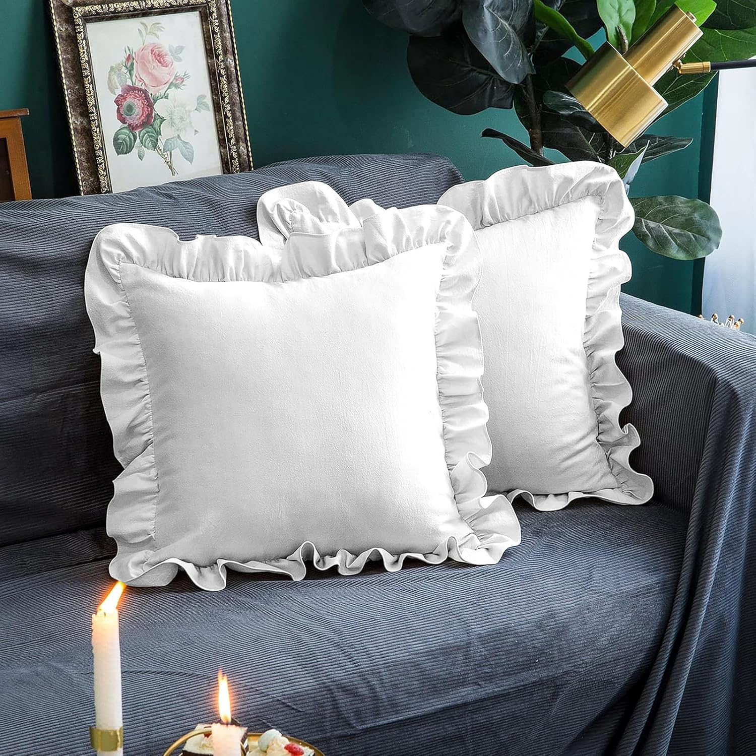 Ruffle Pillow Pack Of 2