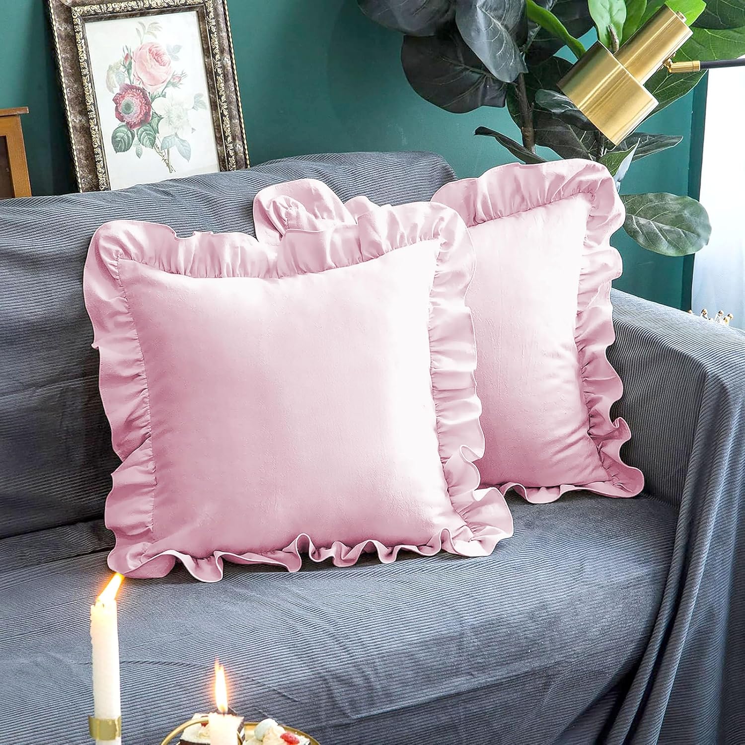 Ruffle Pillow Pack Of 2
