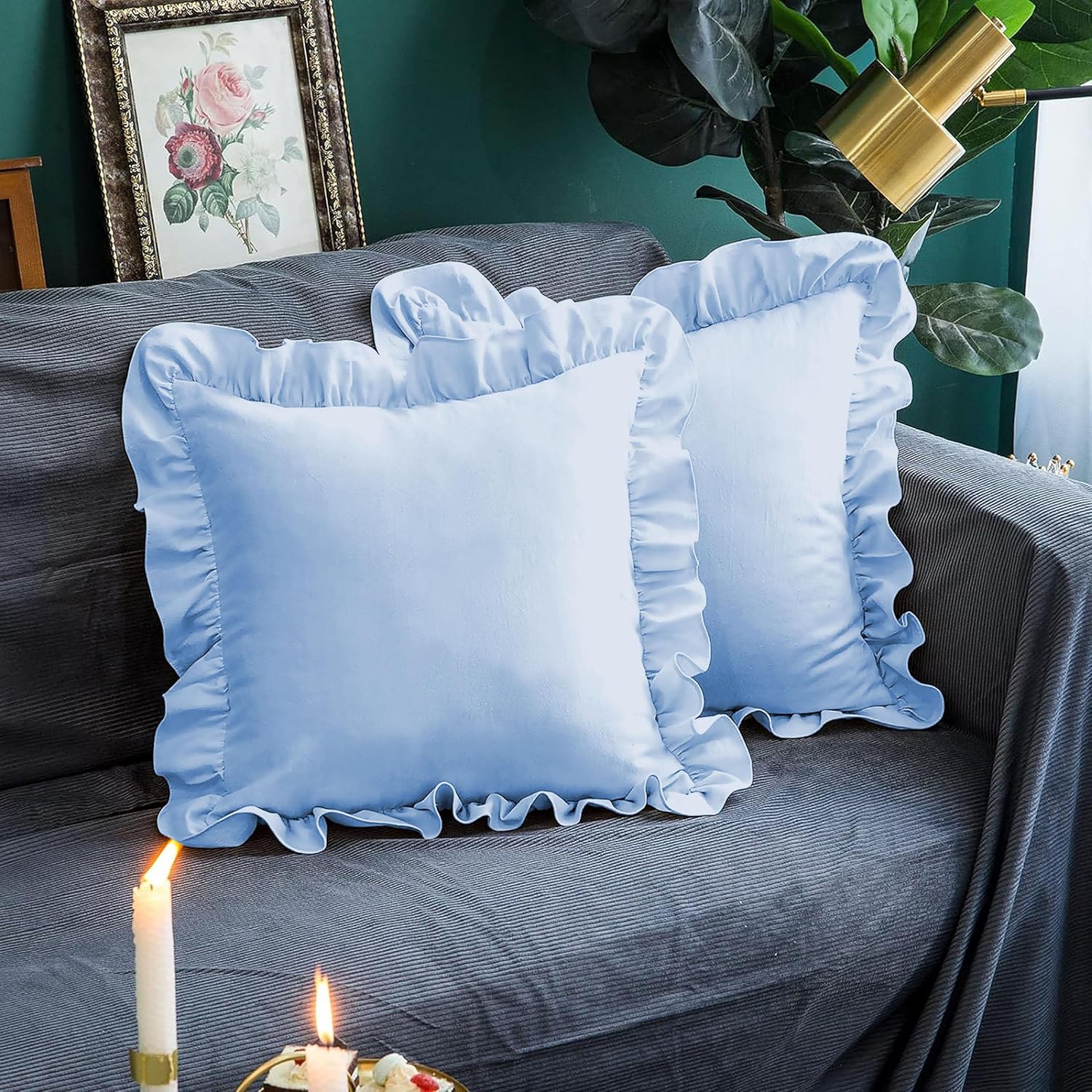 Ruffle Pillow Pack Of 2