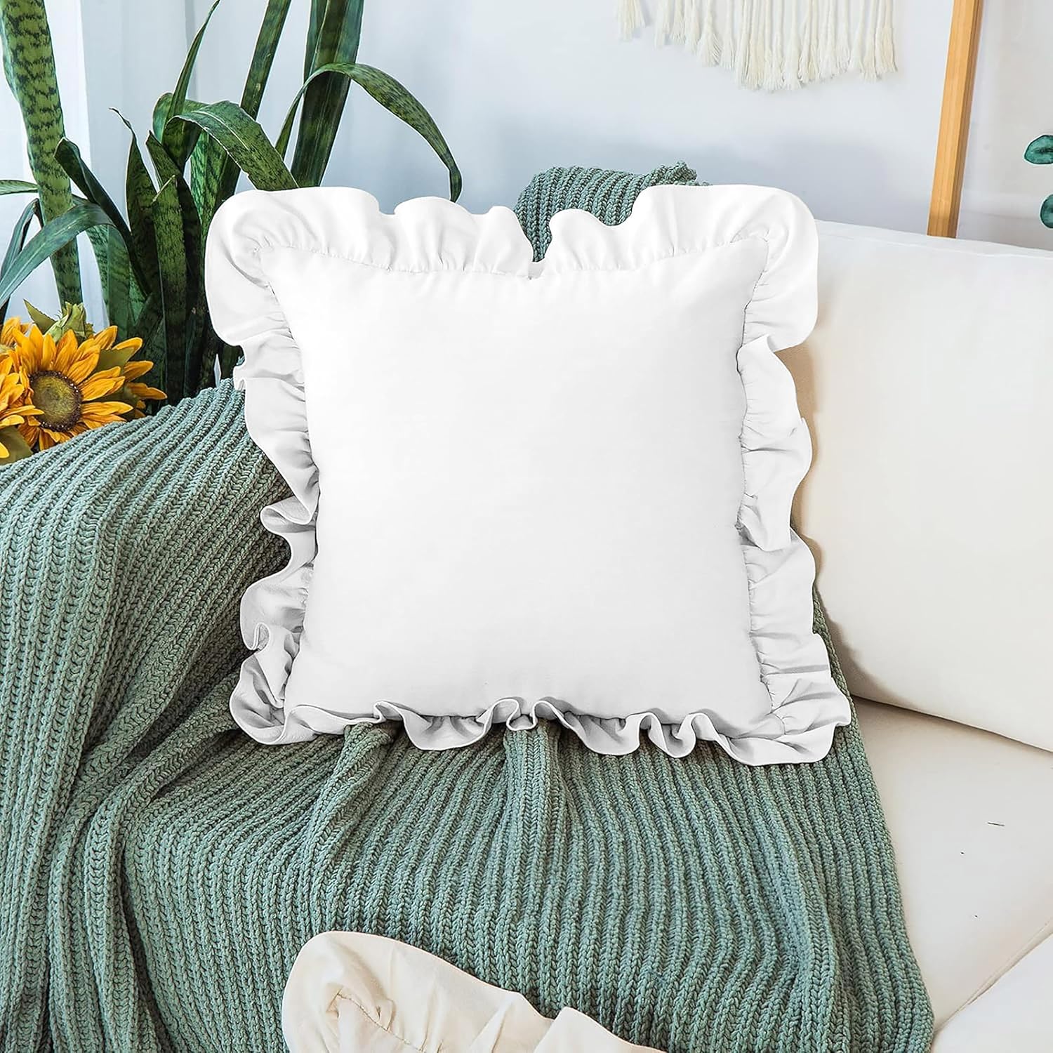 Ruffle Pillow Pack Of 2