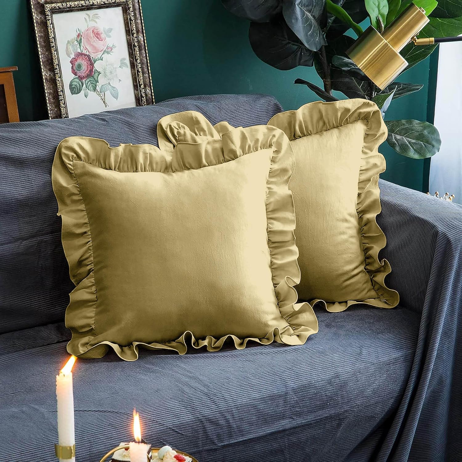 Ruffle Pillow Pack Of 2