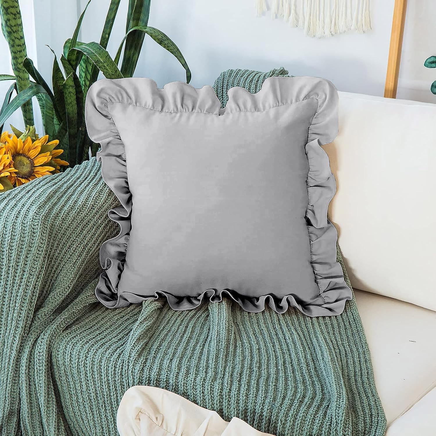 Ruffle Pillow Pack Of 2