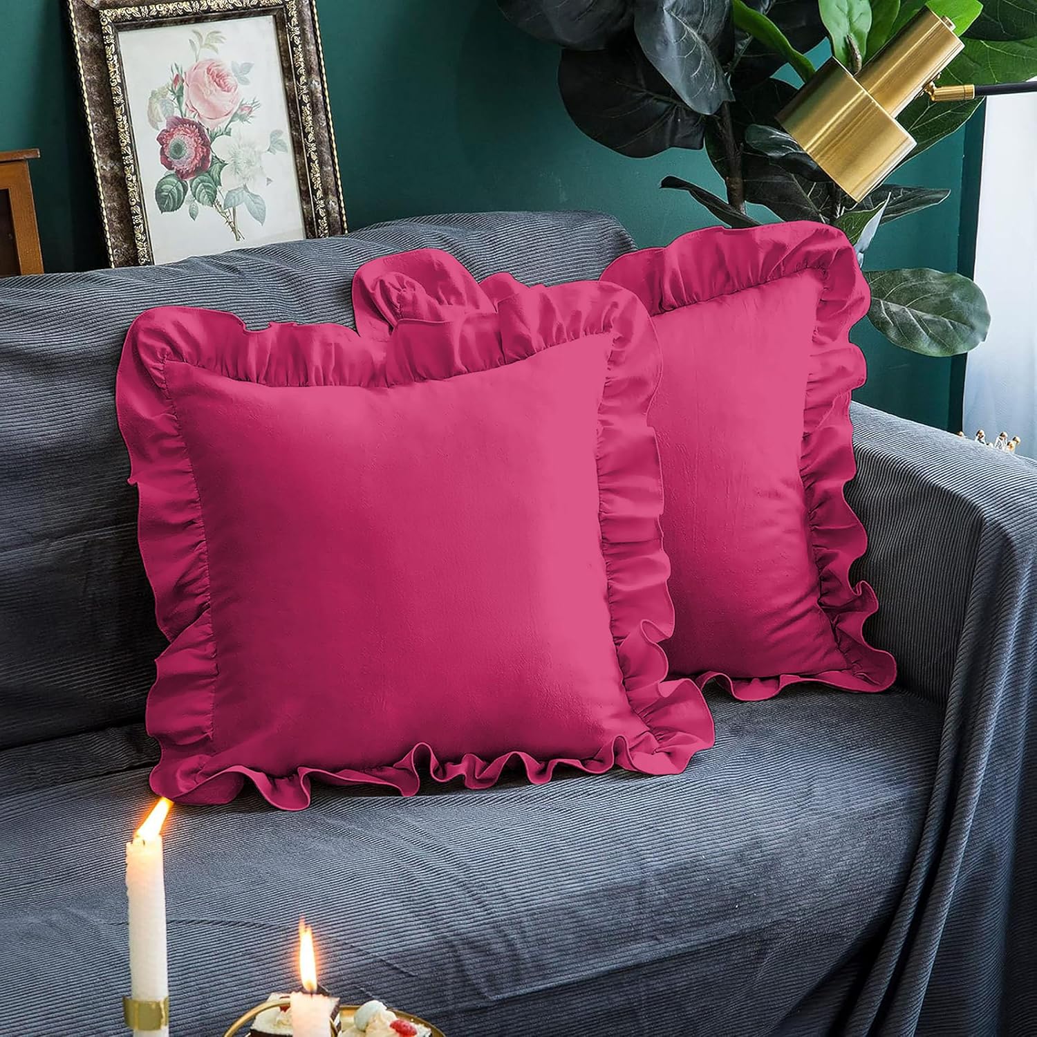 Ruffle Pillow Pack Of 2