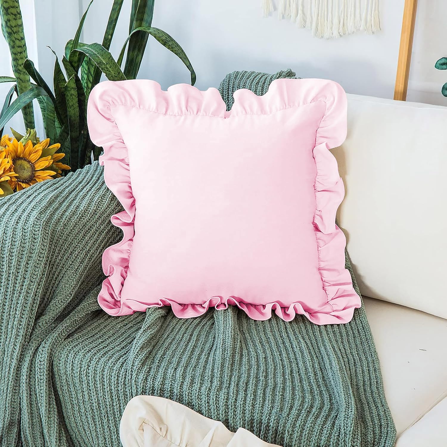 Ruffle Pillow Pack Of 2