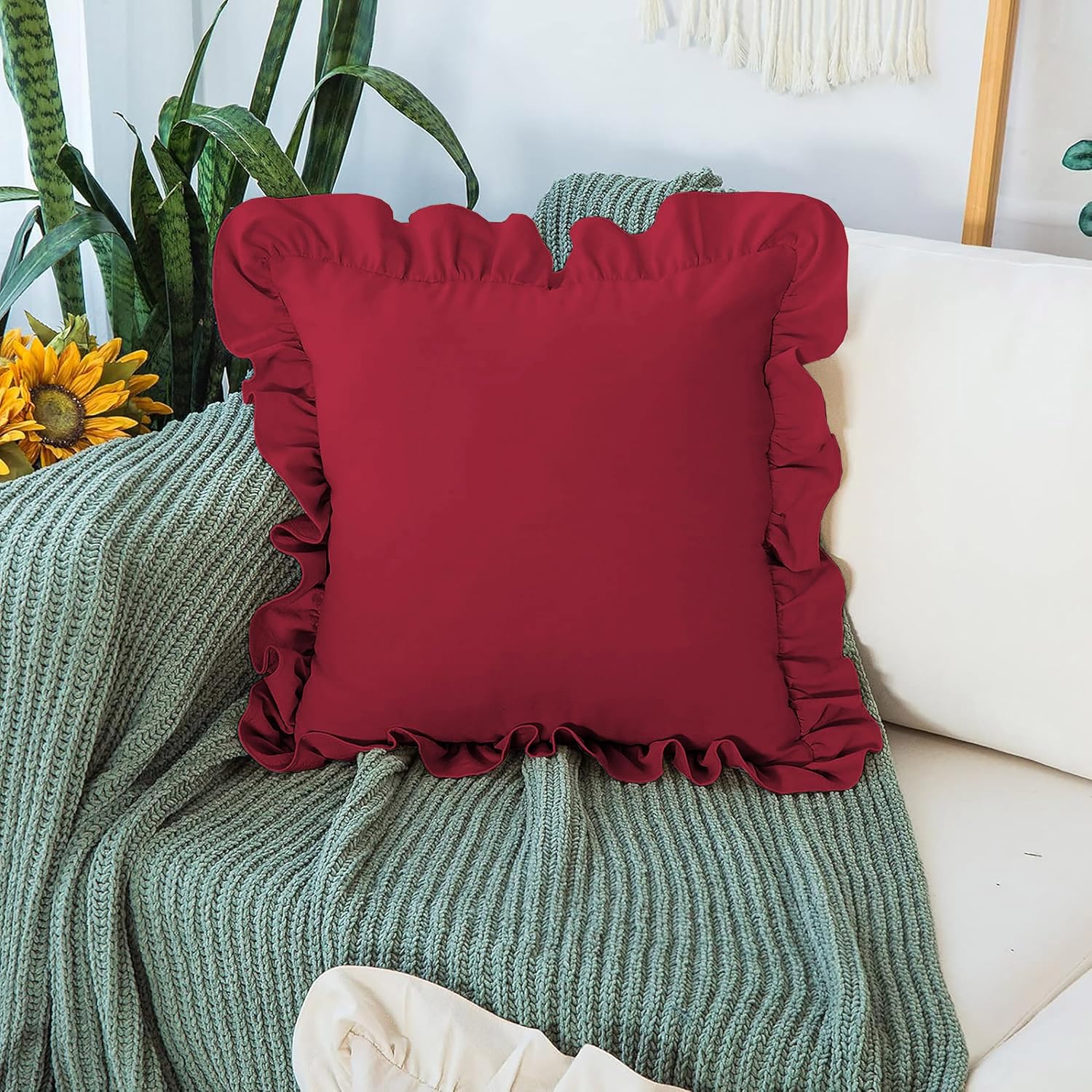 Ruffle Pillow Pack Of 2