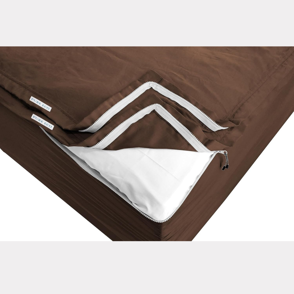 Zipper Fitted Sheet Soft Microfiber