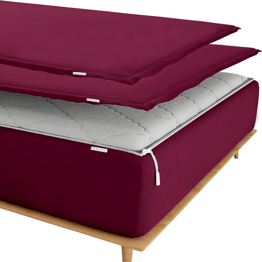 Zipper Fitted Sheet Soft Microfiber