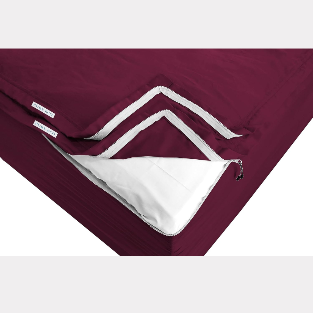 Zipper Fitted Sheet Soft Microfiber