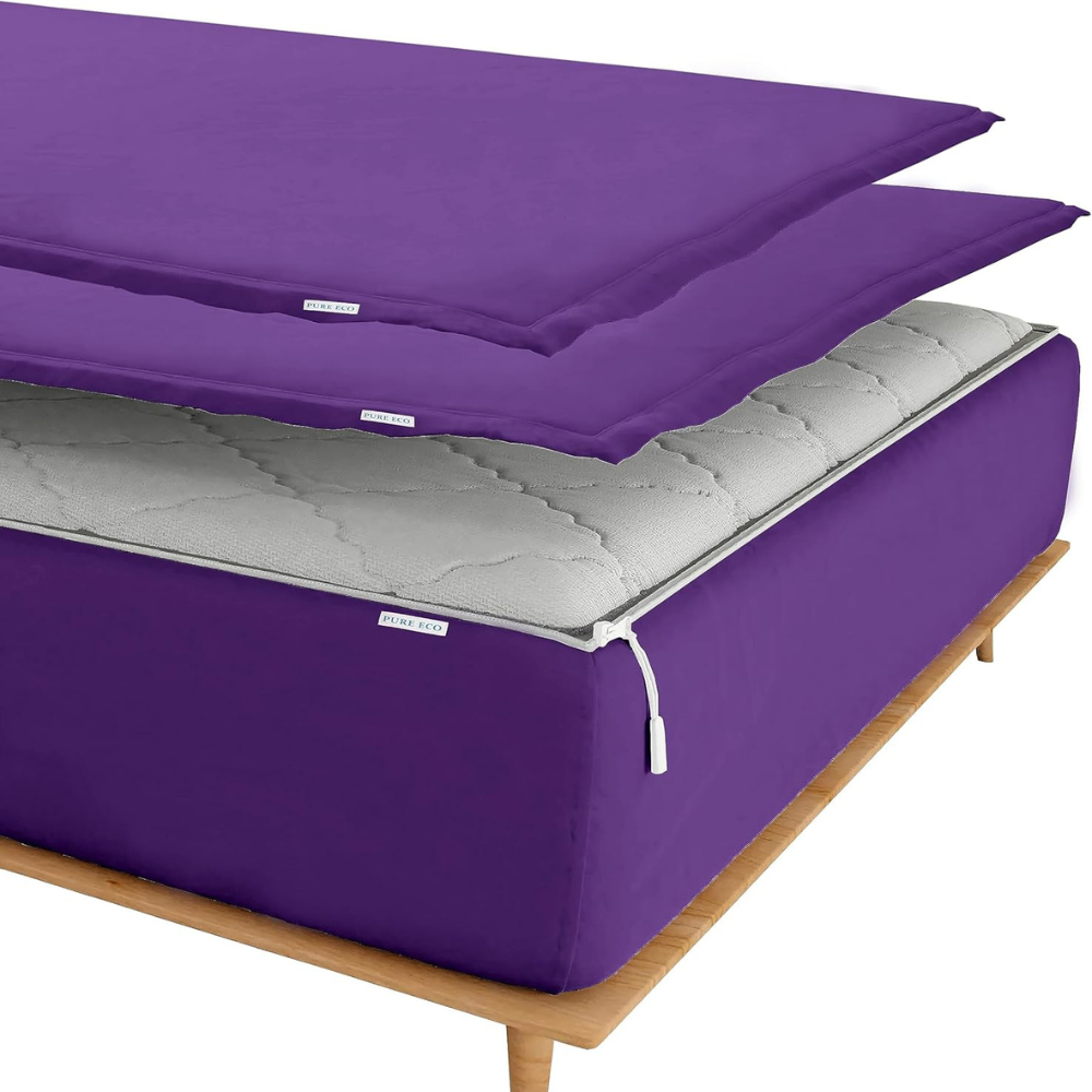 Zipper Fitted Sheet Soft Microfiber