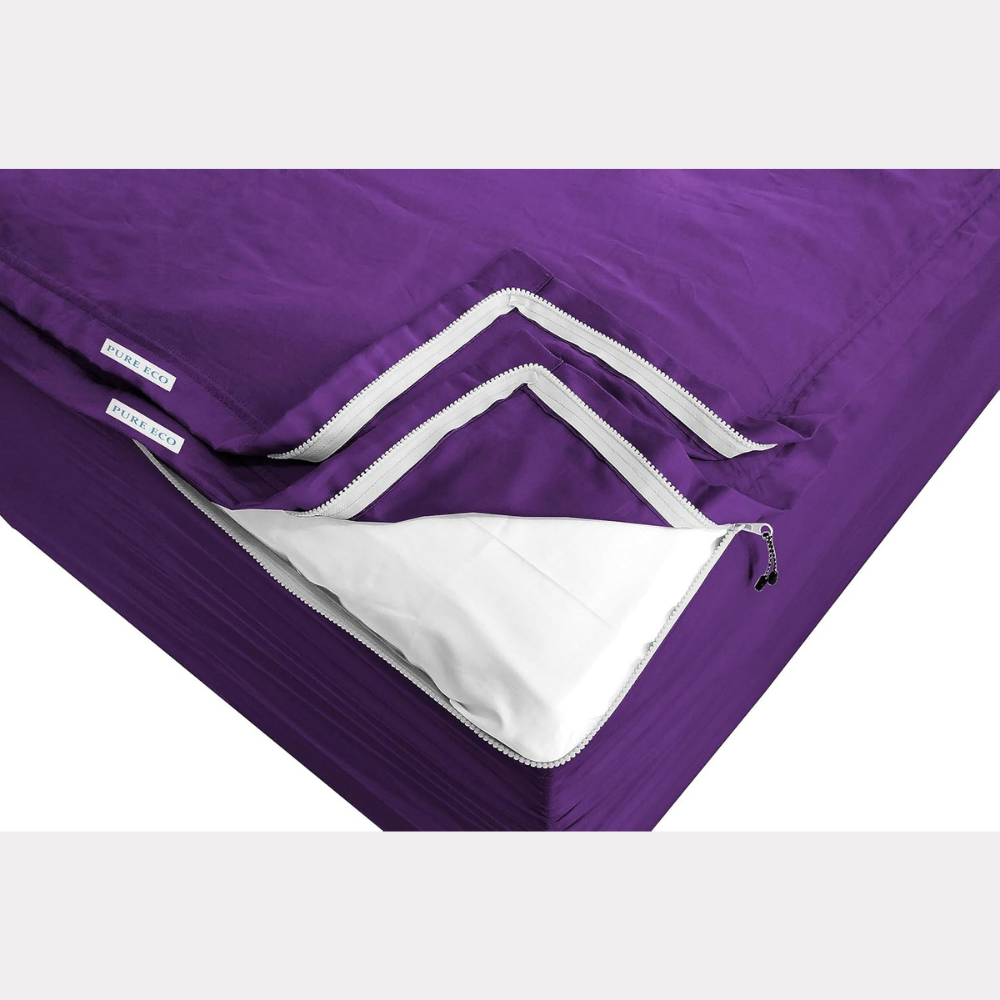 Zipper Fitted Sheet Soft Microfiber