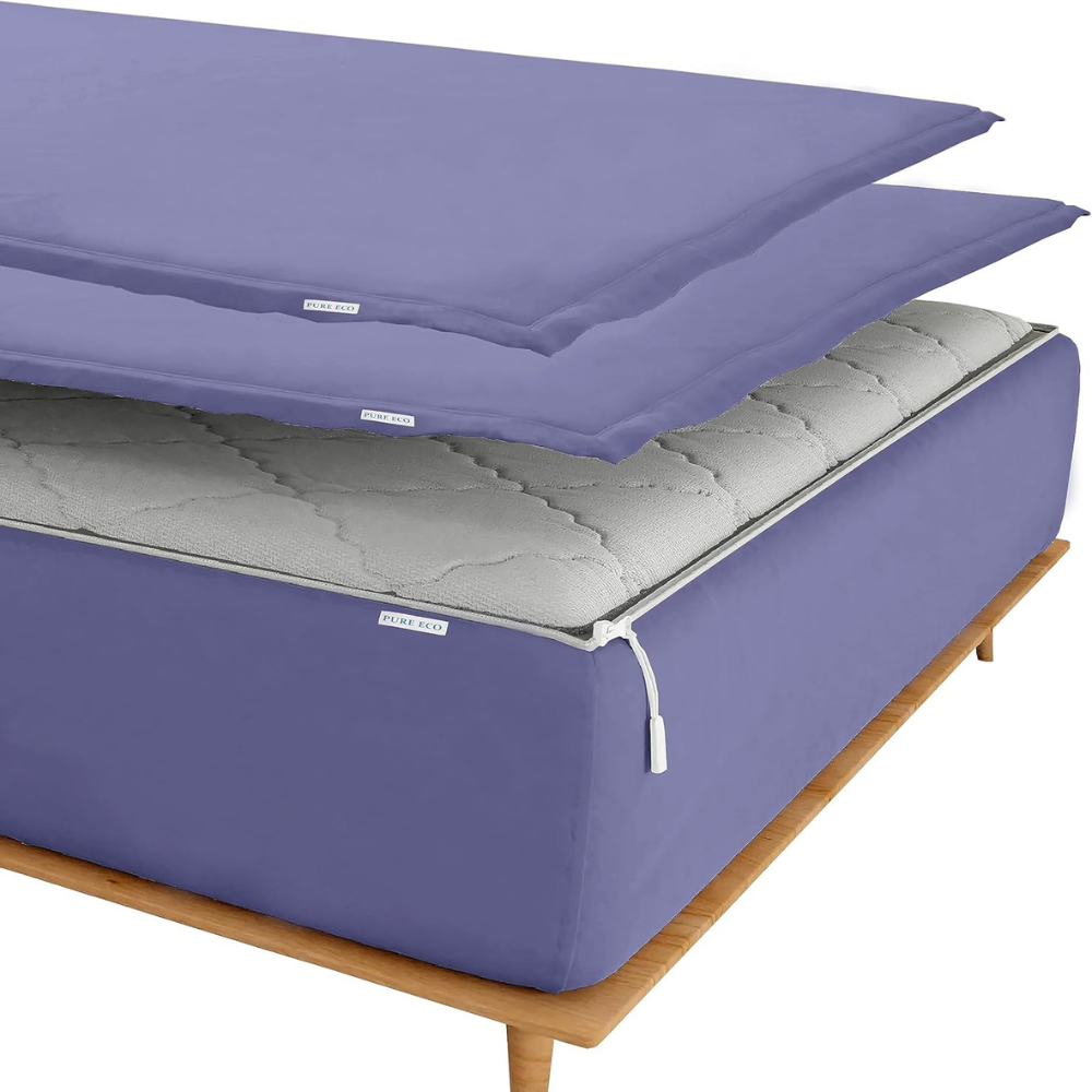 Zipper Fitted Sheet Soft Microfiber