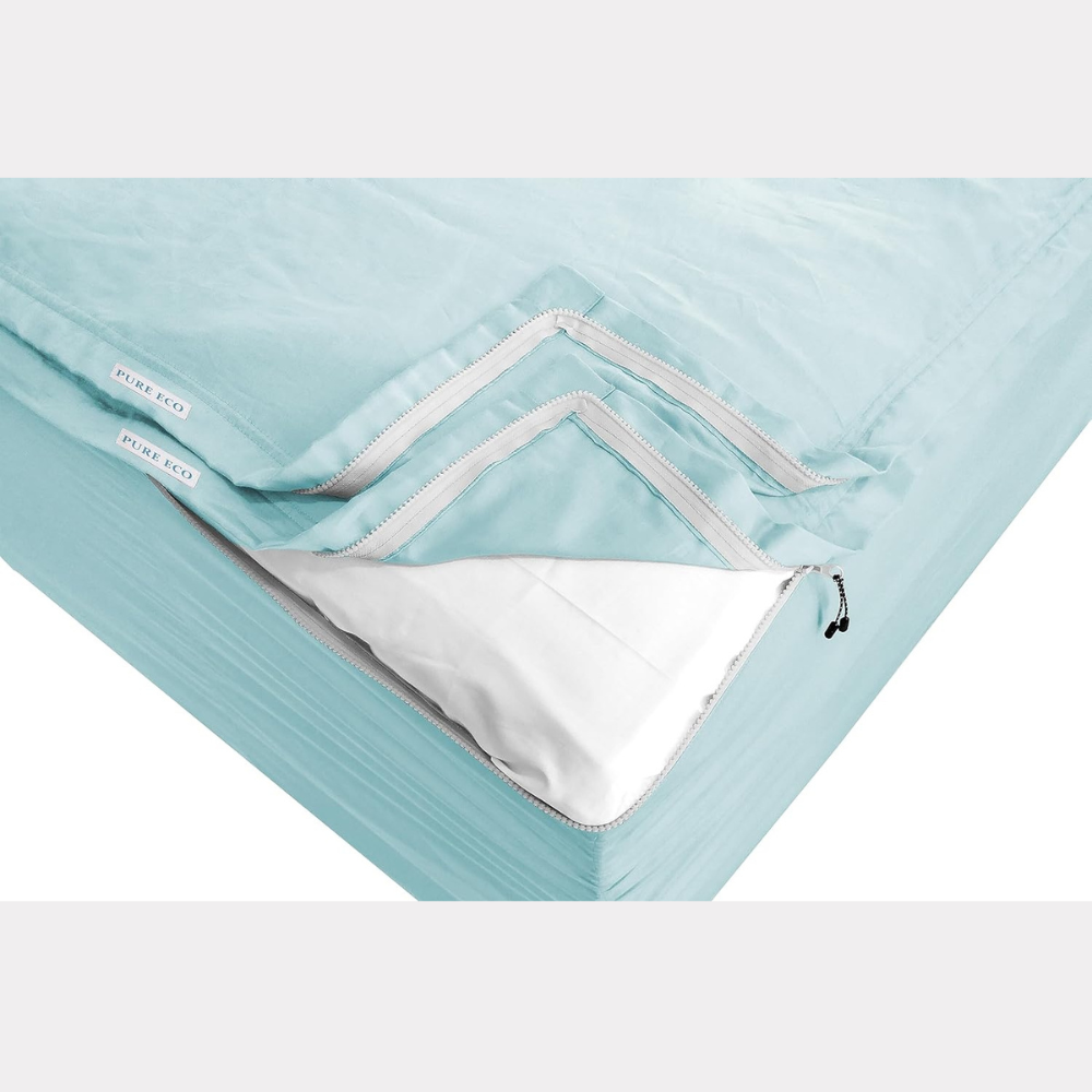 Zipper Fitted Sheet Soft Microfiber
