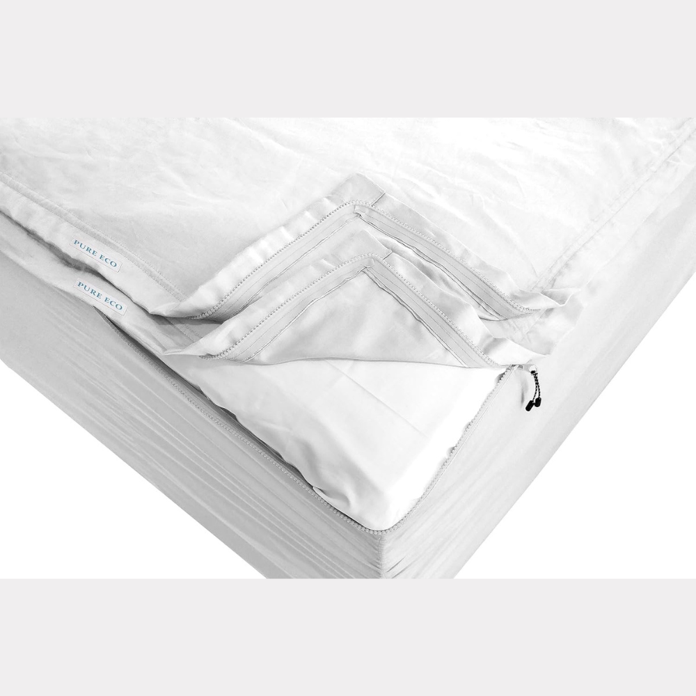 Zipper Fitted Sheet Soft Microfiber