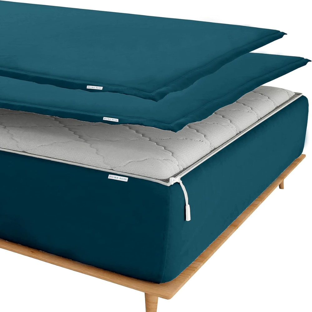 Zipper Fitted Sheet Soft Microfiber