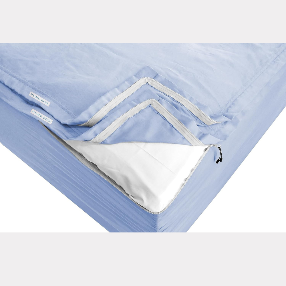Zipper Fitted Sheet Soft Microfiber