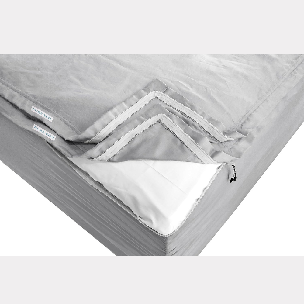 Zipper Fitted Sheet Soft Microfiber