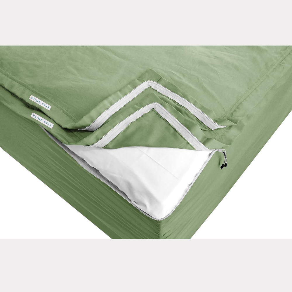 Zipper Fitted Sheet Soft Microfiber