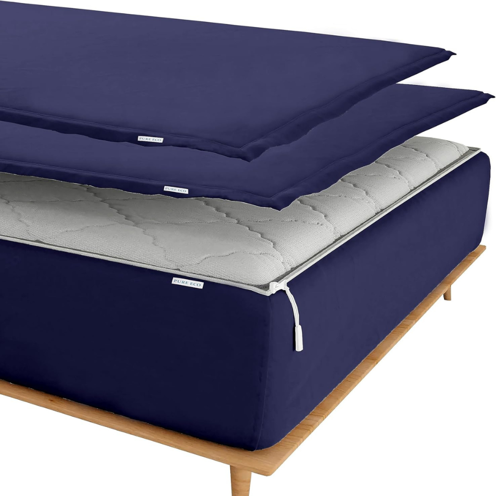 Zipper Fitted Sheet Soft Microfiber