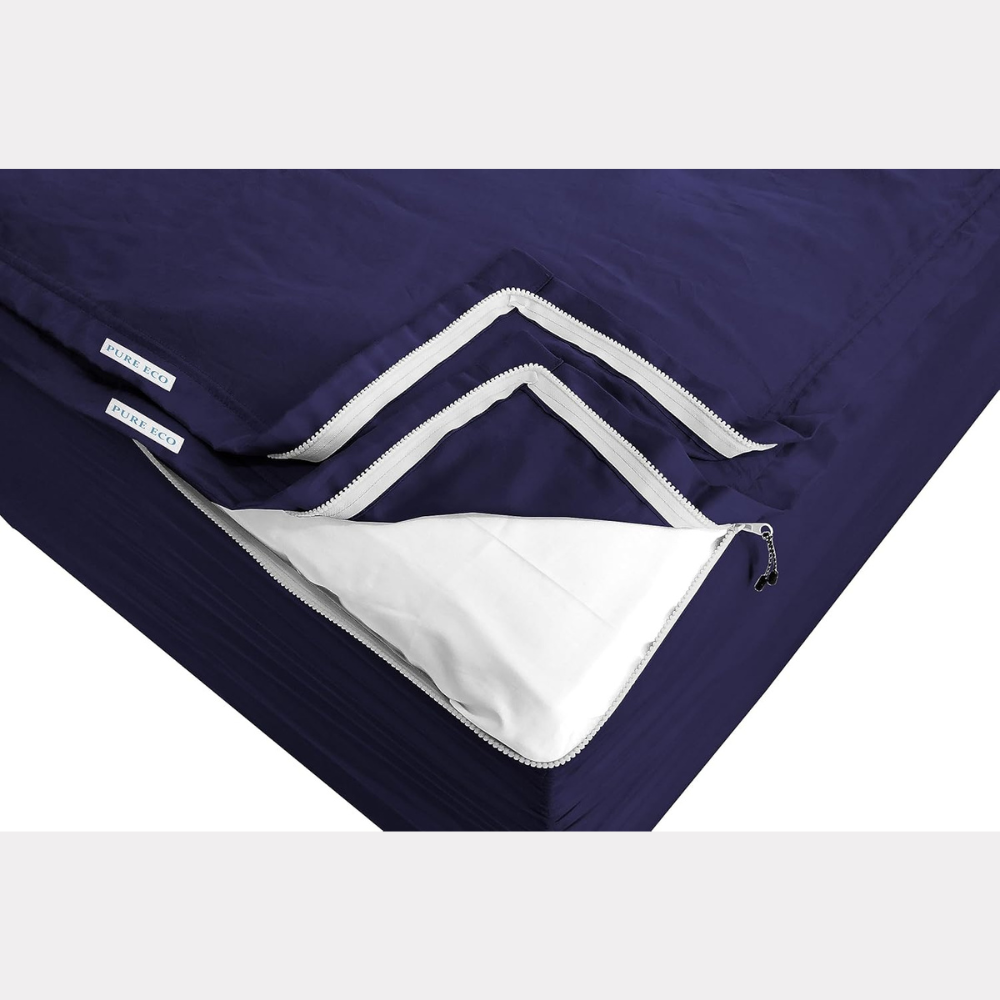 Zipper Fitted Sheet Soft Microfiber