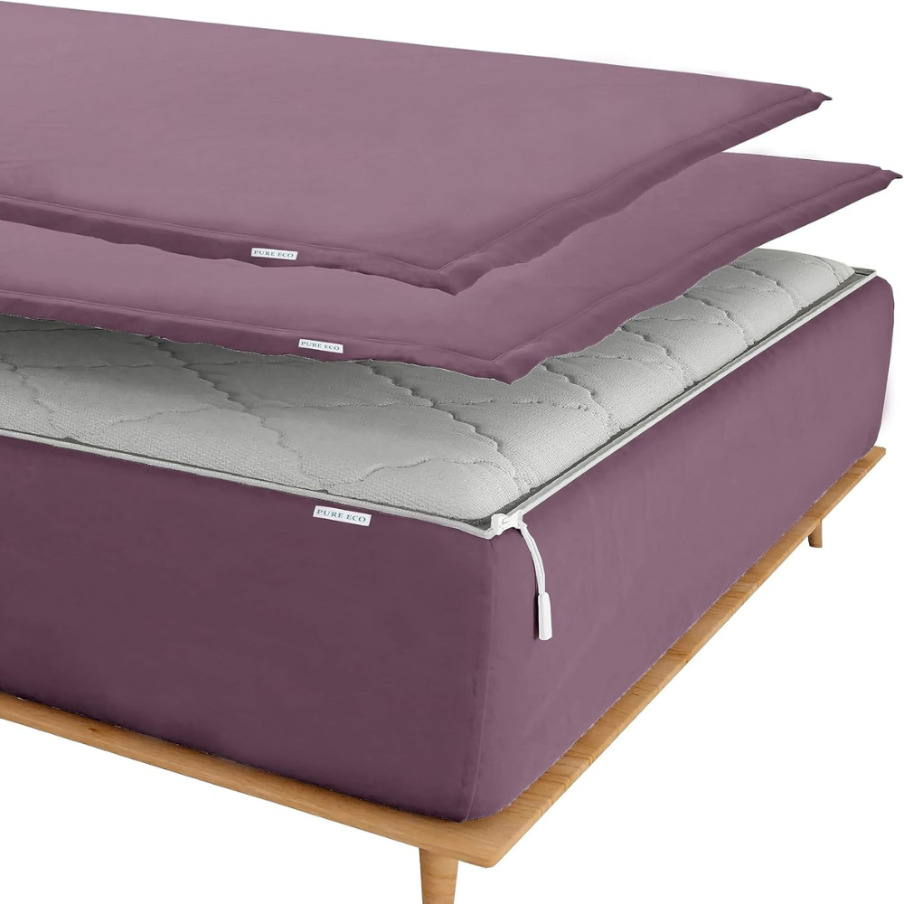 Zipper Fitted Sheet Soft Microfiber