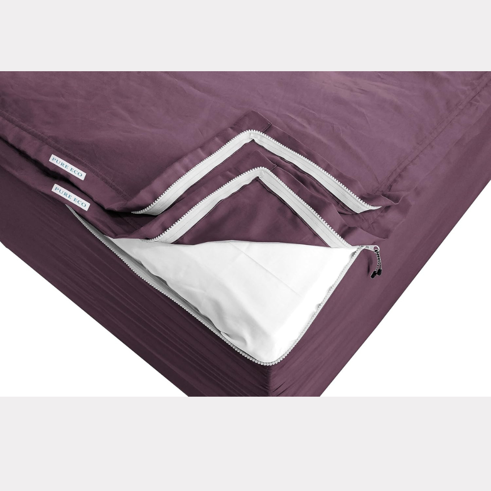 Zipper Fitted Sheet Soft Microfiber