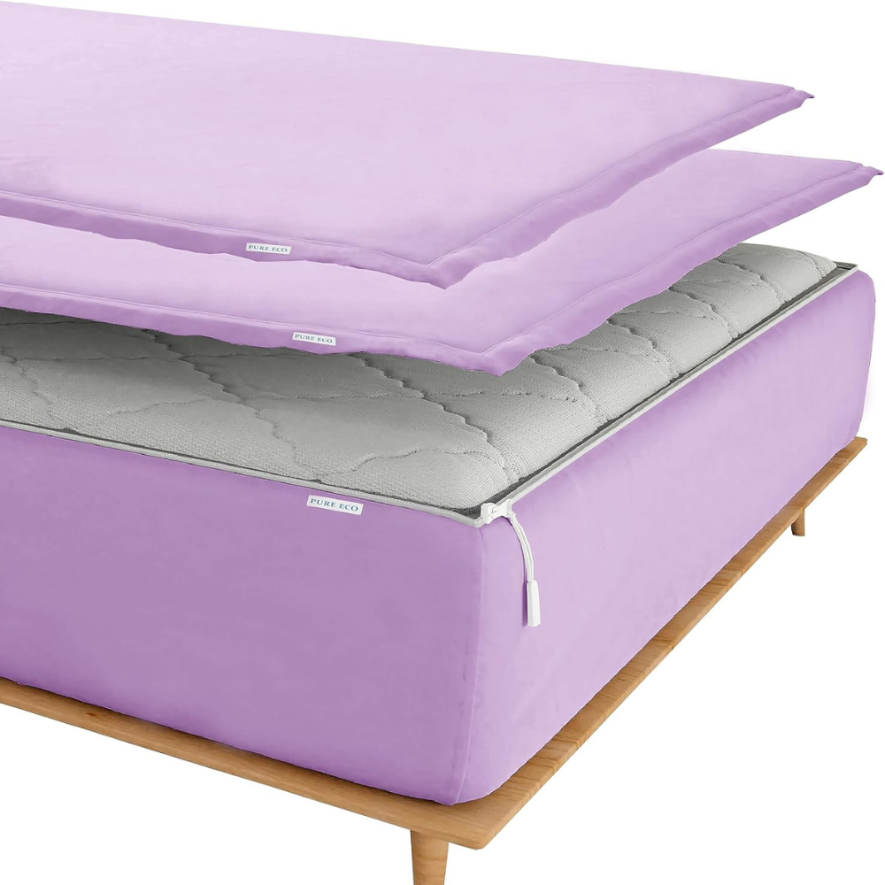 Zipper Fitted Sheet Soft Microfiber