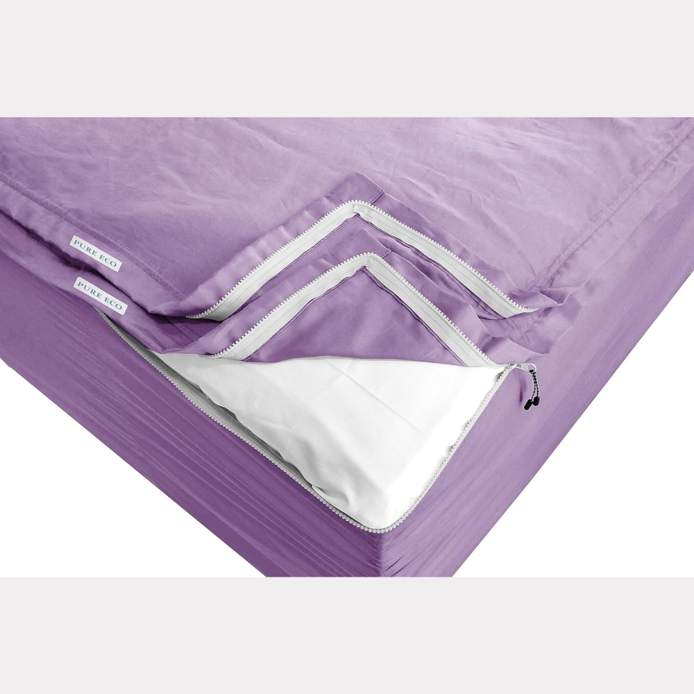Zipper Fitted Sheet Soft Microfiber