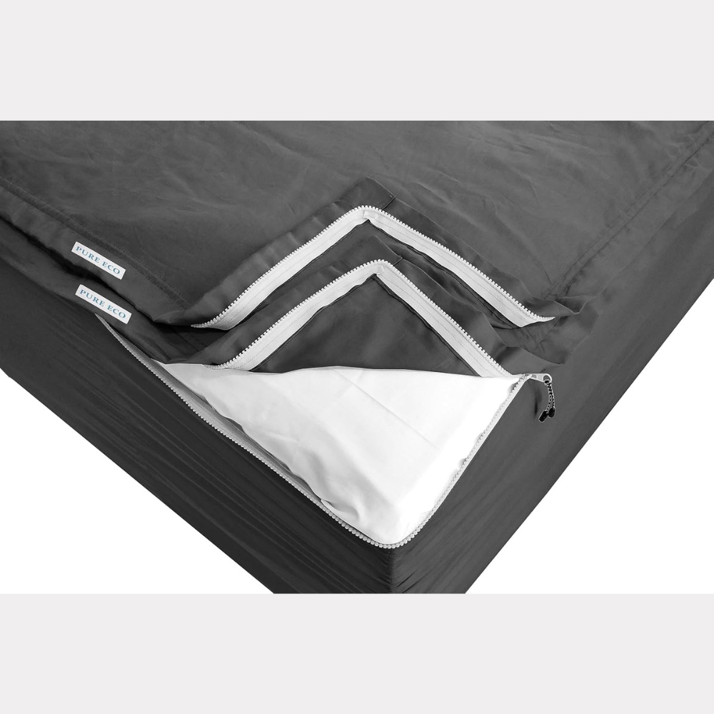 Zipper Fitted Sheet Soft Microfiber