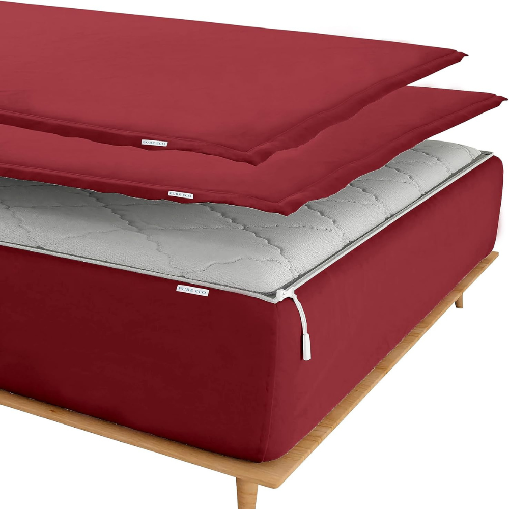 Zipper Fitted Sheet Soft Microfiber