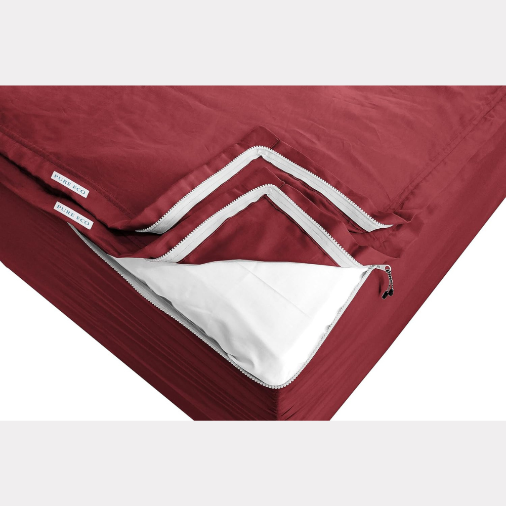 Zipper Fitted Sheet Soft Microfiber